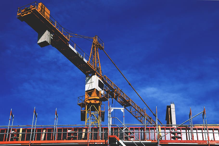 Construction Site Crane, various, industrial, industry, machinery HD wallpaper