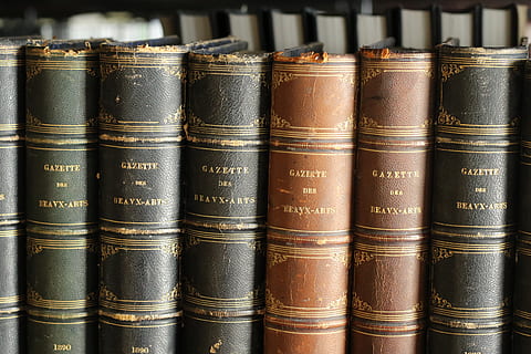 books, old, bookshelf, library, gazette, no people, publication HD wallpaper
