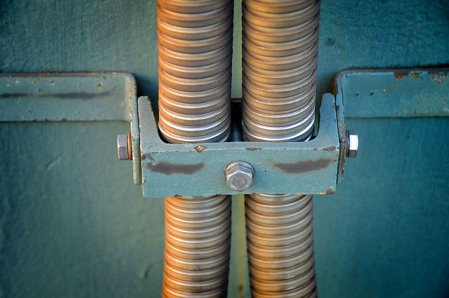 Closeup Photo of Gray Pipes, construction, electricity, energy HD wallpaper