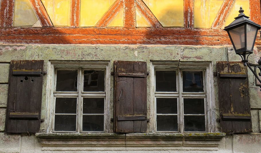 old, ruin, window, construction, architecture, built structure HD wallpaper