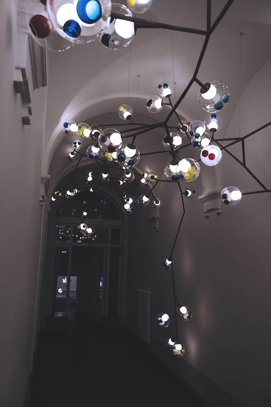 germany, berlin, perspective, color, light, white, dark, wall HD wallpaper