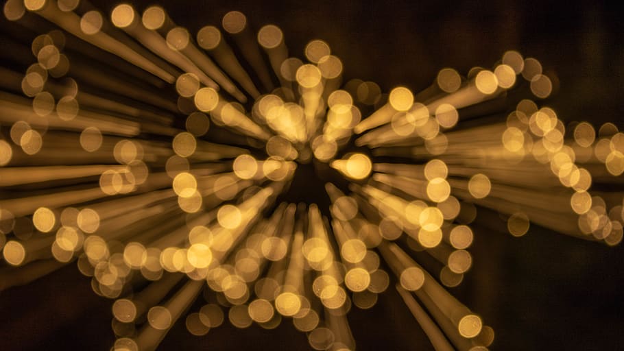 light trail, hd, wallpaper, wallpaper hd, movement, yellow HD wallpaper