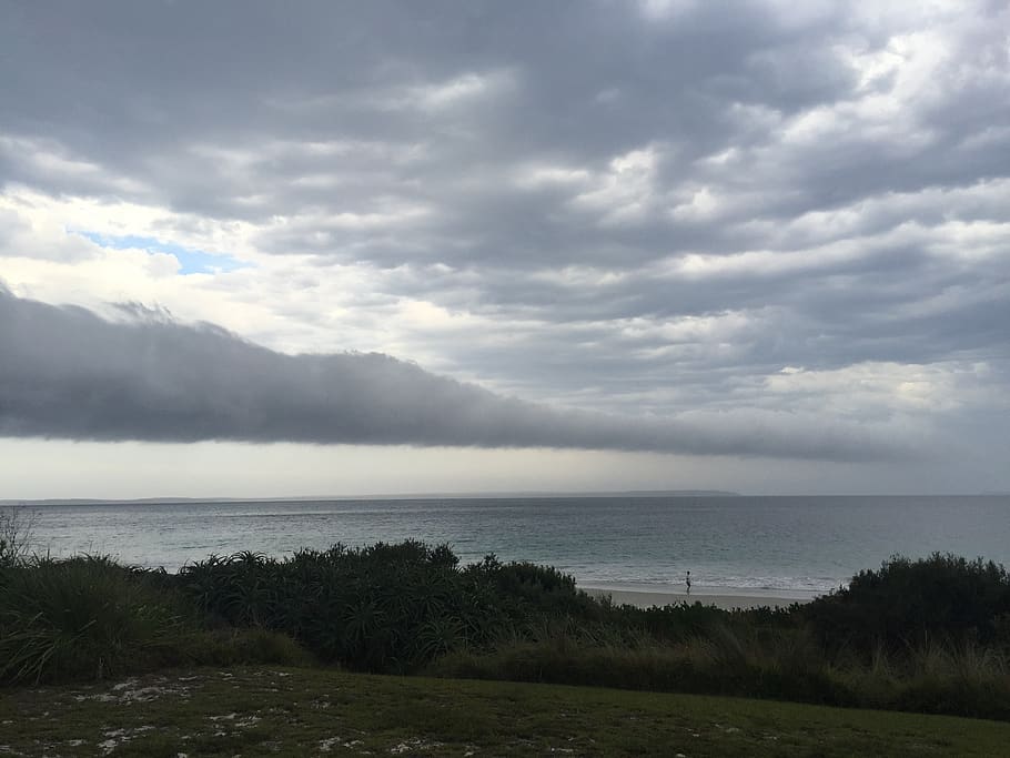 australia, callala beach, cloud - sky, water, scenics - nature HD wallpaper