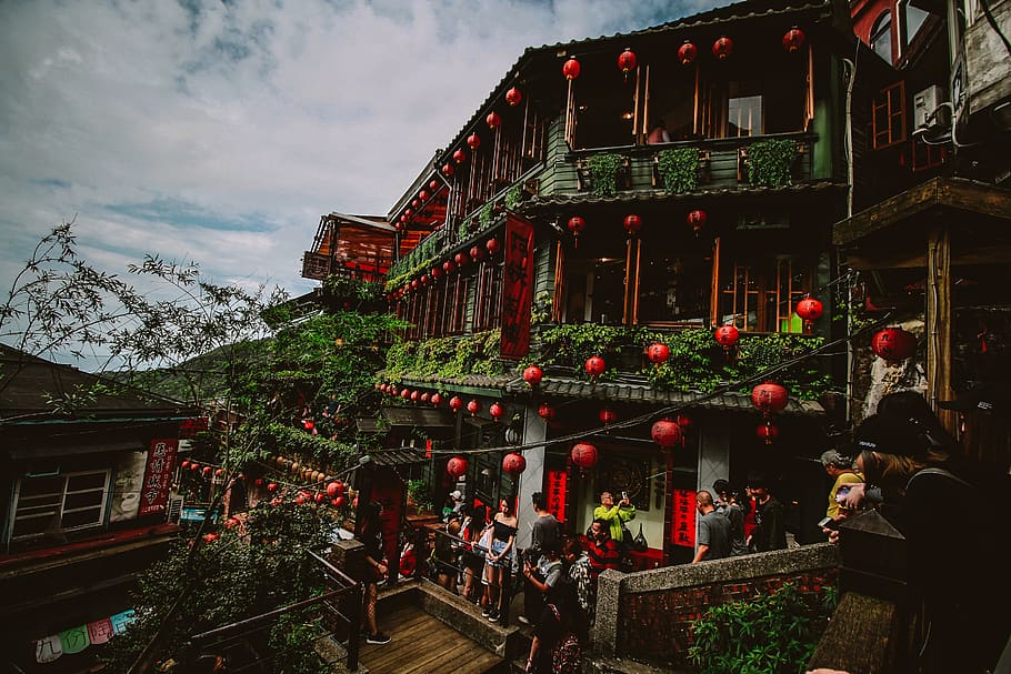 Photo of People in the Temple, architecture, building, clouds HD wallpaper