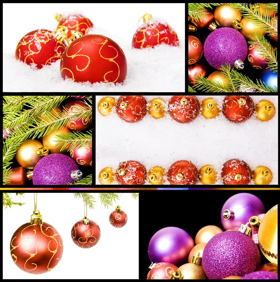 bauble, bell, black, branch, bright, celebration, christmas HD wallpaper