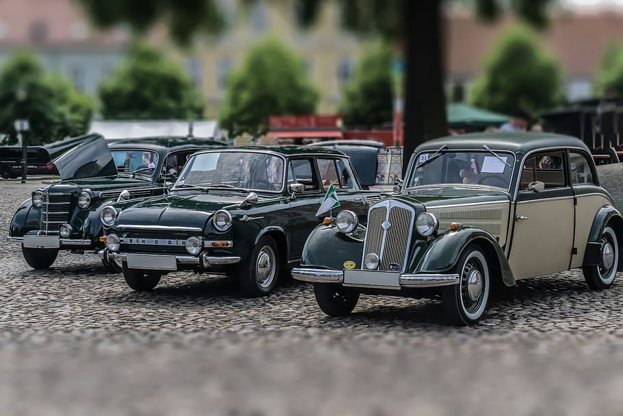 oldtimer, auto, retro, automotive, classic, vehicle, vintage HD wallpaper