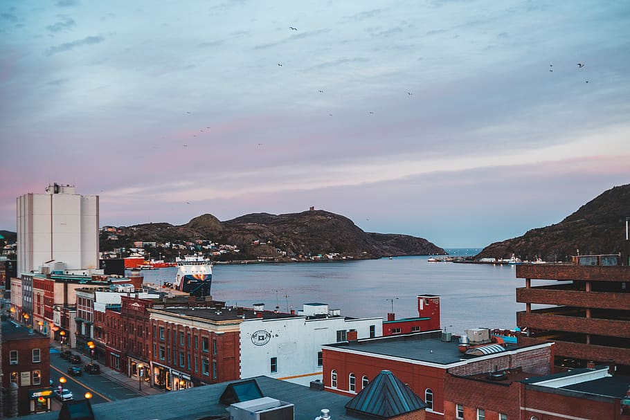 canada, st. john's, water, sky, architecture, building exterior HD wallpaper