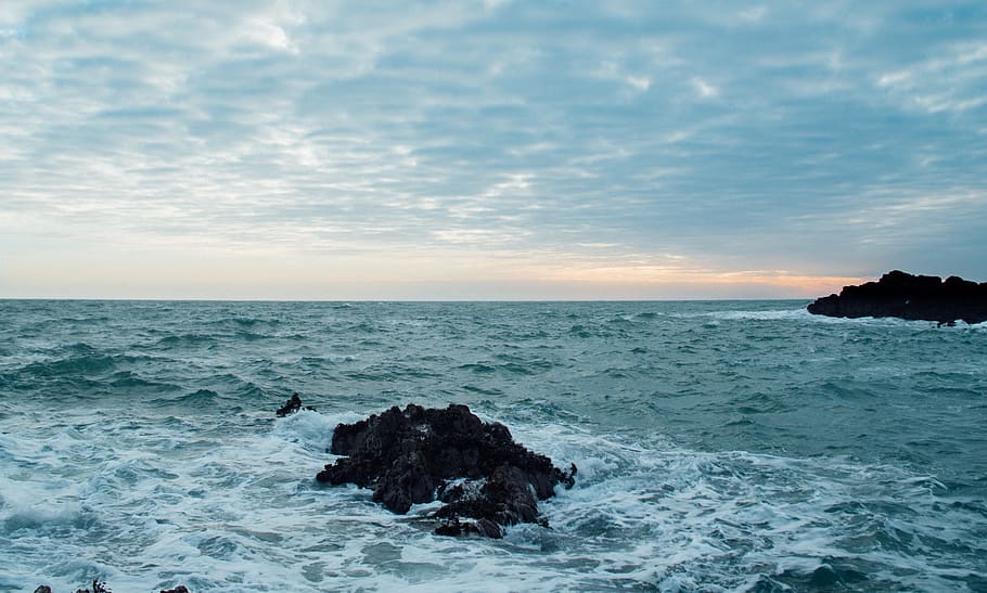 rock, nature, deep, cloud, cloudy, travel, uk, jersey, landscape HD wallpaper