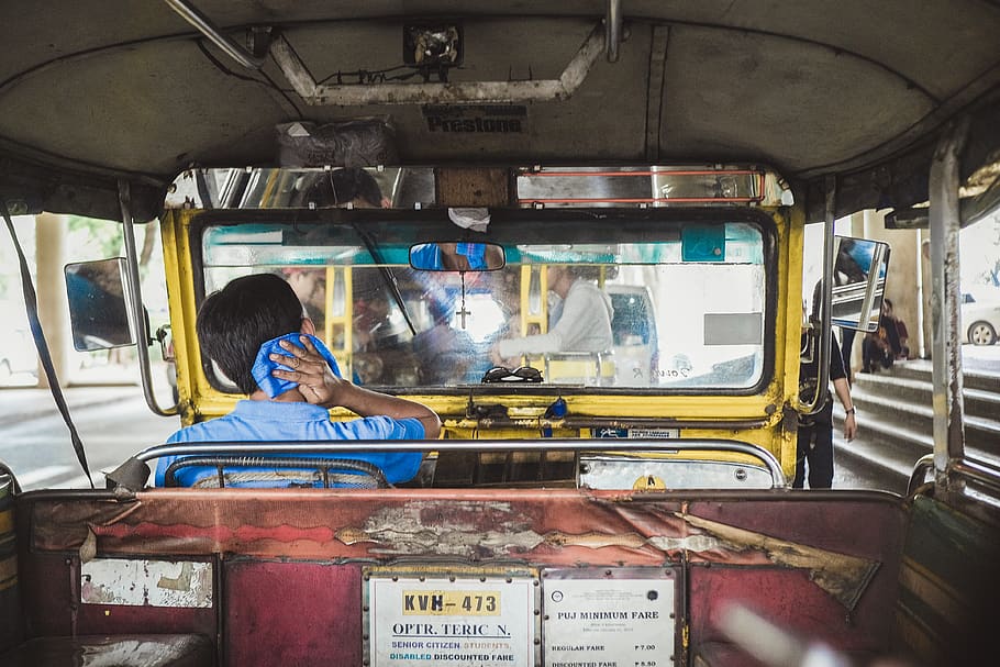 man riding yellow and gray autorickshaw during daytime, mode of transportation, HD wallpaper