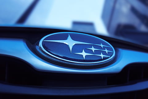 Subaru emblem, close-up, blue, technology, transportation, motor vehicle HD wallpaper