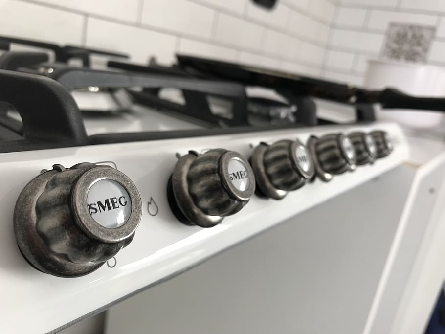 smeg, oven, kitchen, torch, number, close-up, no people, technology HD wallpaper