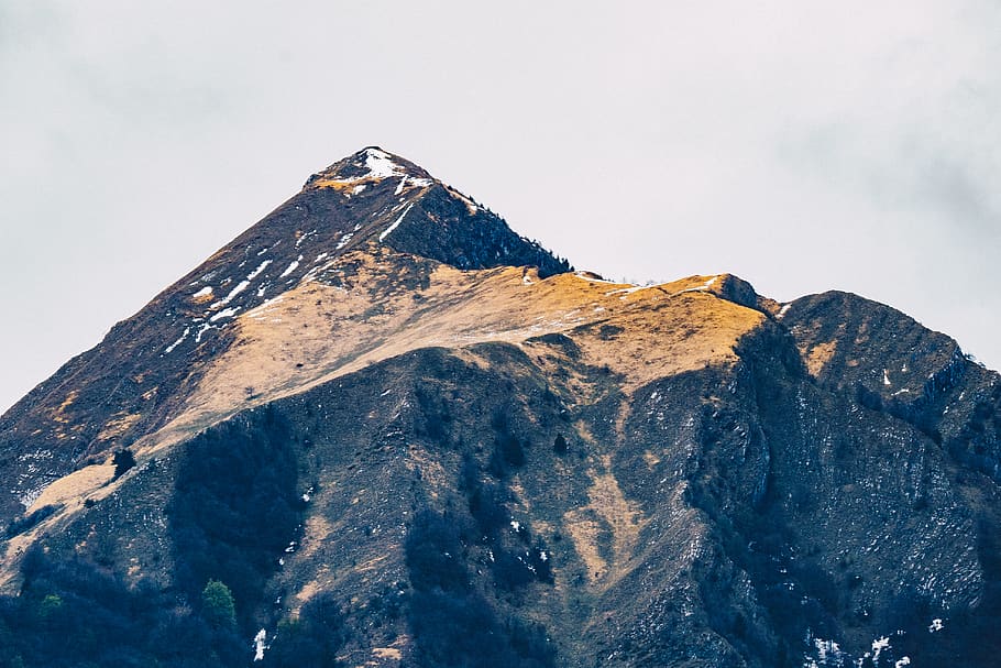 mountain, outdoors, nature, mountain range, peak, ice, snow HD wallpaper