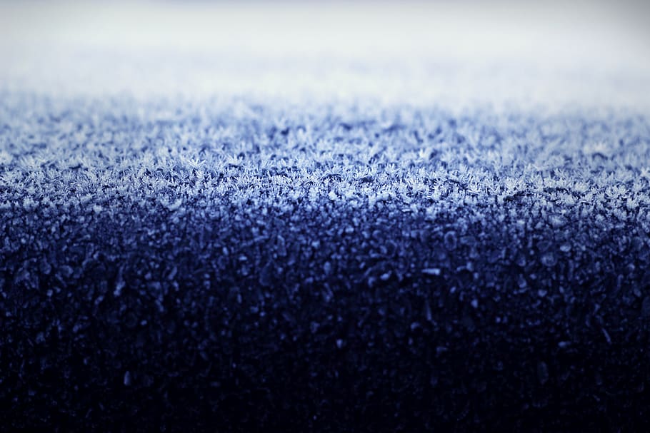 germany, mainz, snow, cold, blue, ice, morning, focus, cristal HD wallpaper