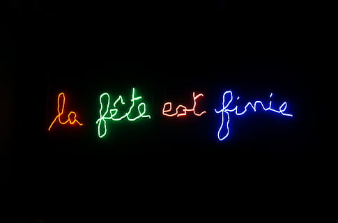 light, neon, text, laser, night club, night life, flower, blossom HD wallpaper