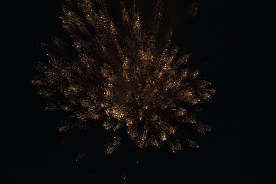 stars, explosion, fireworks, exploding, no people, motion, firework display HD wallpaper