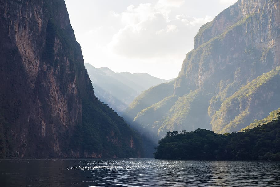 mexico, sumidero canyon, forest, nature, landscape, grijalva river, HD wallpaper