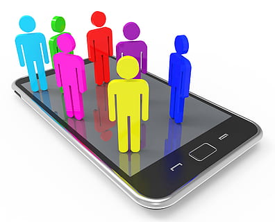Phone Communication Representing Global Communications And Together HD wallpaper