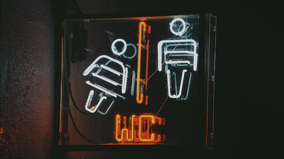 Led Signage, close-up, dark, design, display, graphic, illustration HD wallpaper