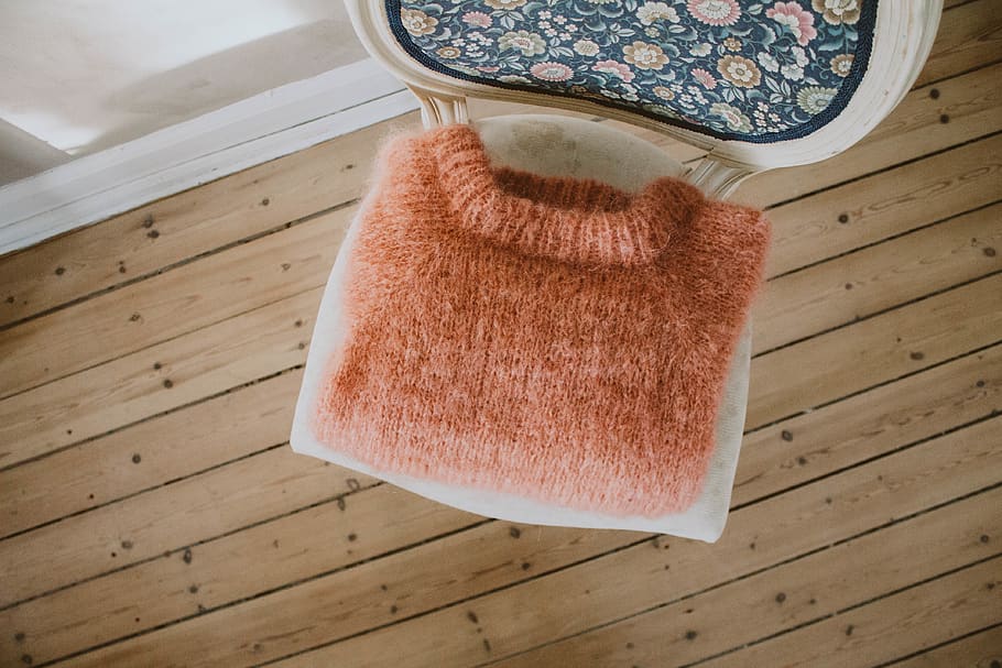 brown knit crew-neck jacket, bread, food, wool, rug, knitting HD wallpaper