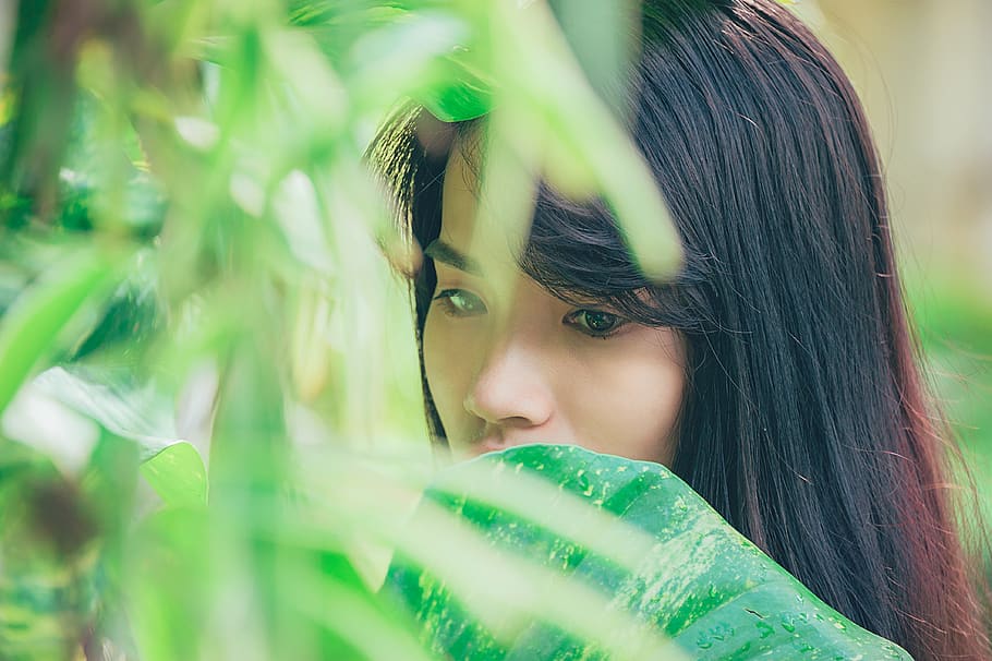 Shallow Focus Photography of Woman, beautiful, cute, eye, girl HD wallpaper