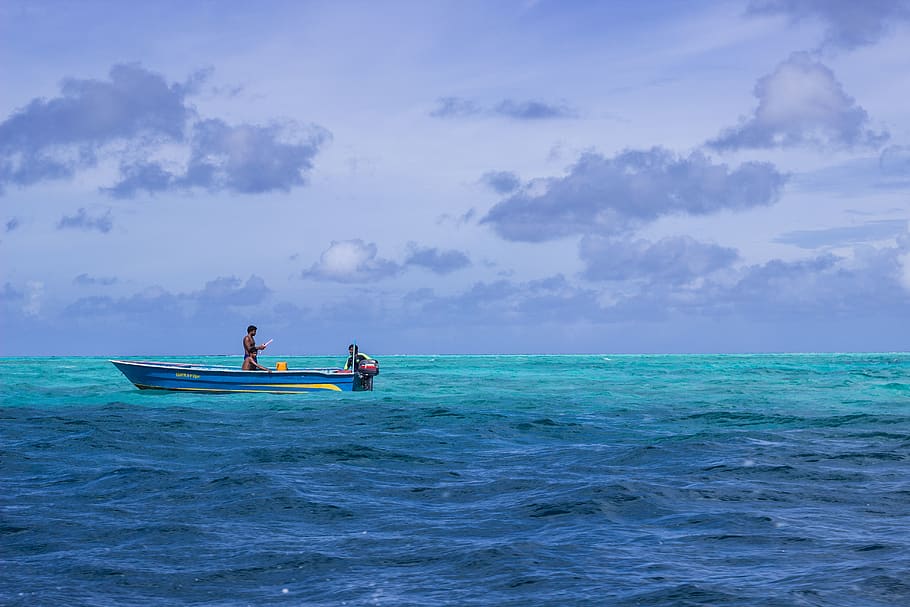 maldives, maafushi, indianocean, fishermen, fishing, sea, people, HD wallpaper
