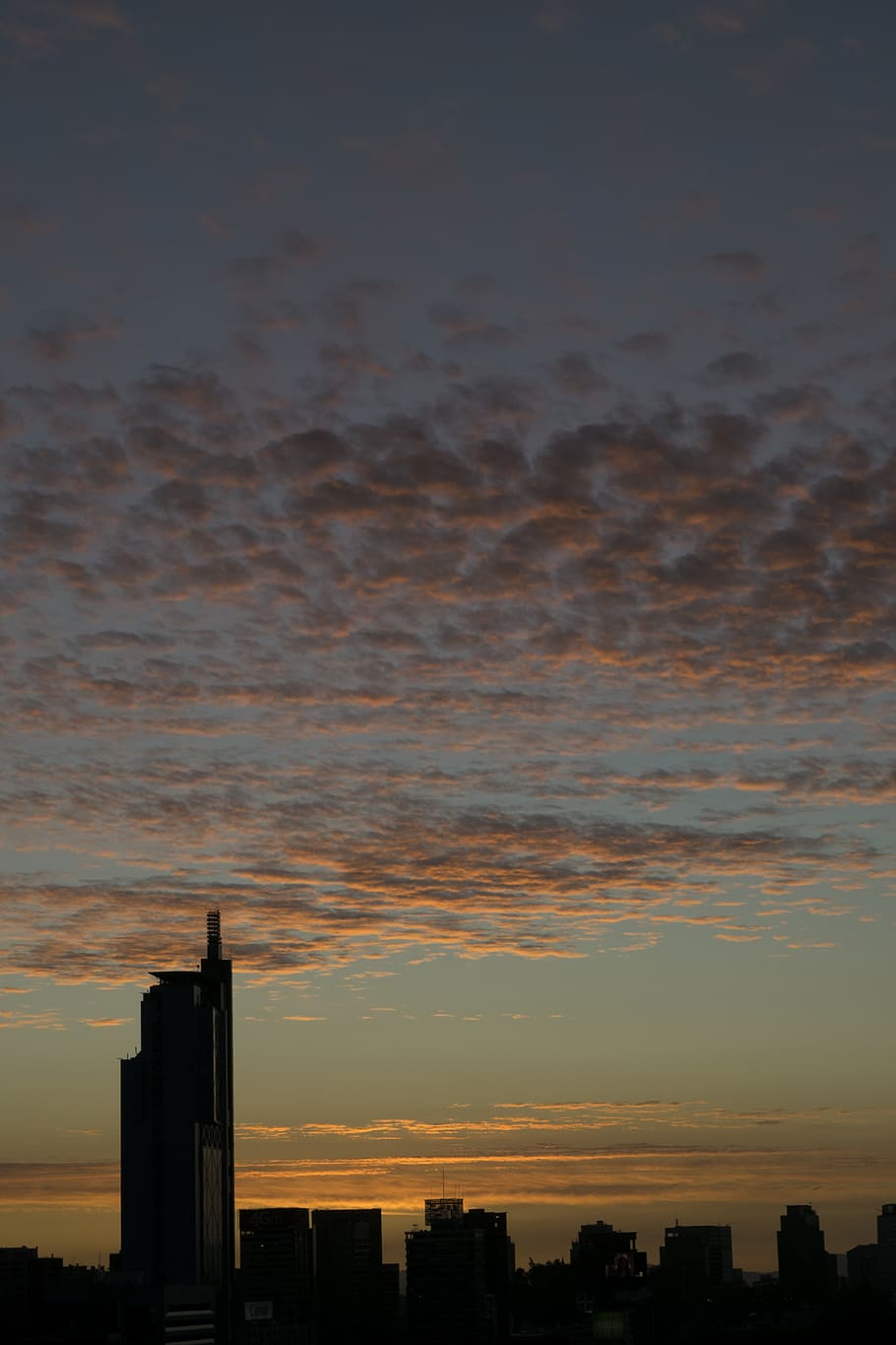 chile, santiago, sunset, clouds, city, downtown, sky, built structure HD wallpaper