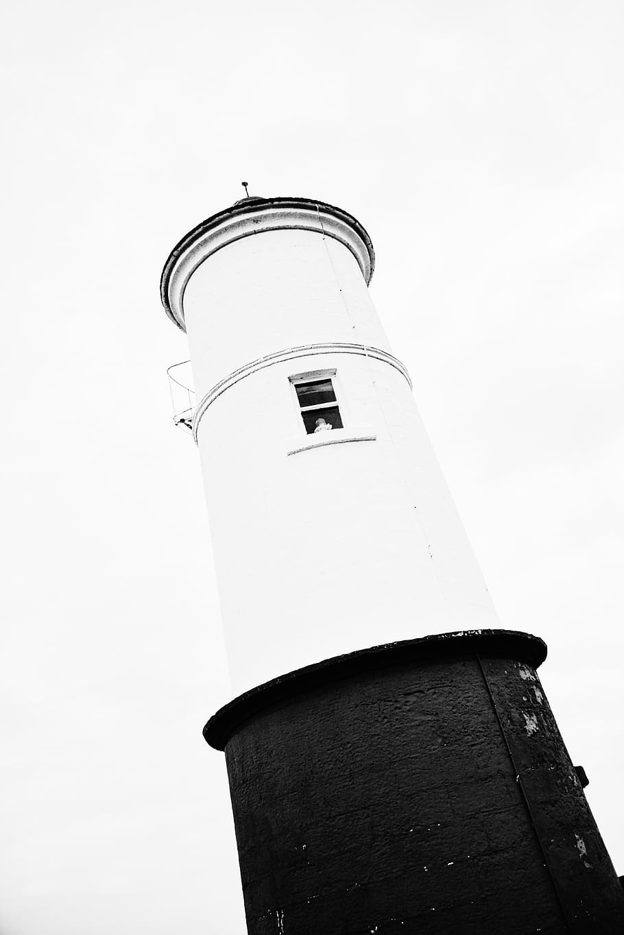 lighthouse, pier, sky, low angle view, tower, building exterior HD wallpaper