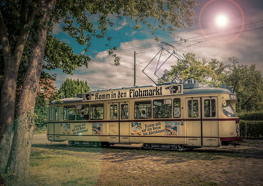 tram, railway, train, dare, traffic, city, transport, urban HD wallpaper