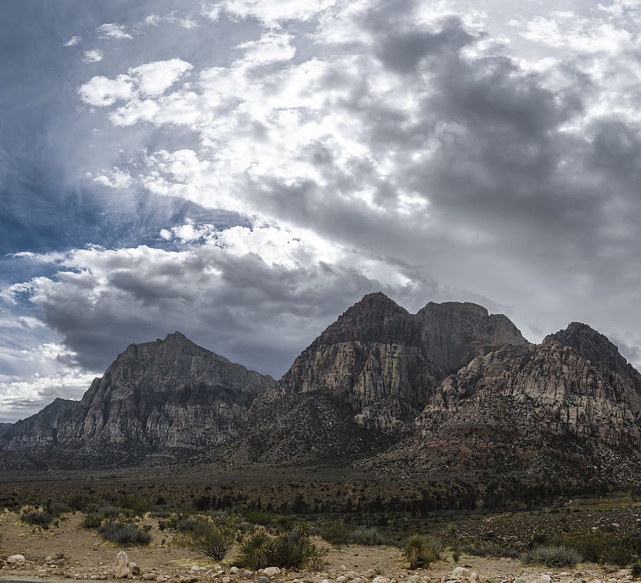 wind, stormy, rock, red, red rock, state park, nevada, las vegas HD wallpaper
