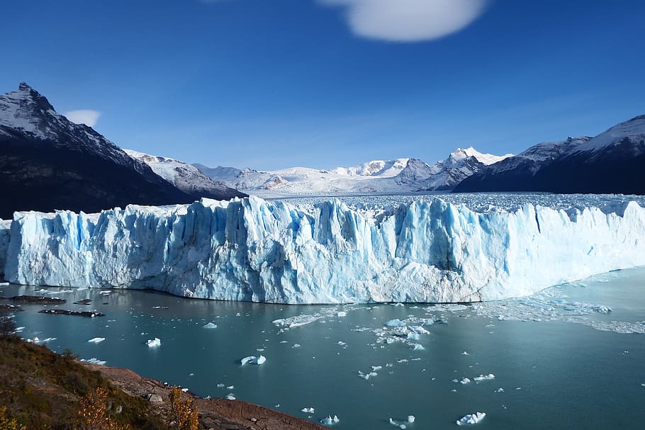 argentina, glacier, expert, brown, ice, cold temperature, water, HD wallpaper