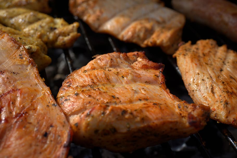 meat, grill, steak, bbq, gourmet, barbecue, grilled, fresh HD wallpaper