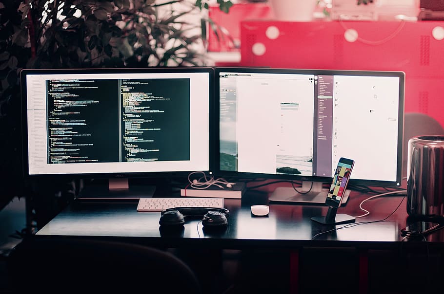computer, computers, computer technology, room, internet, keyboard HD wallpaper