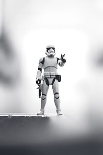 starwars, bw, black, monochromatic, black_and_white, toy, jedi HD wallpaper