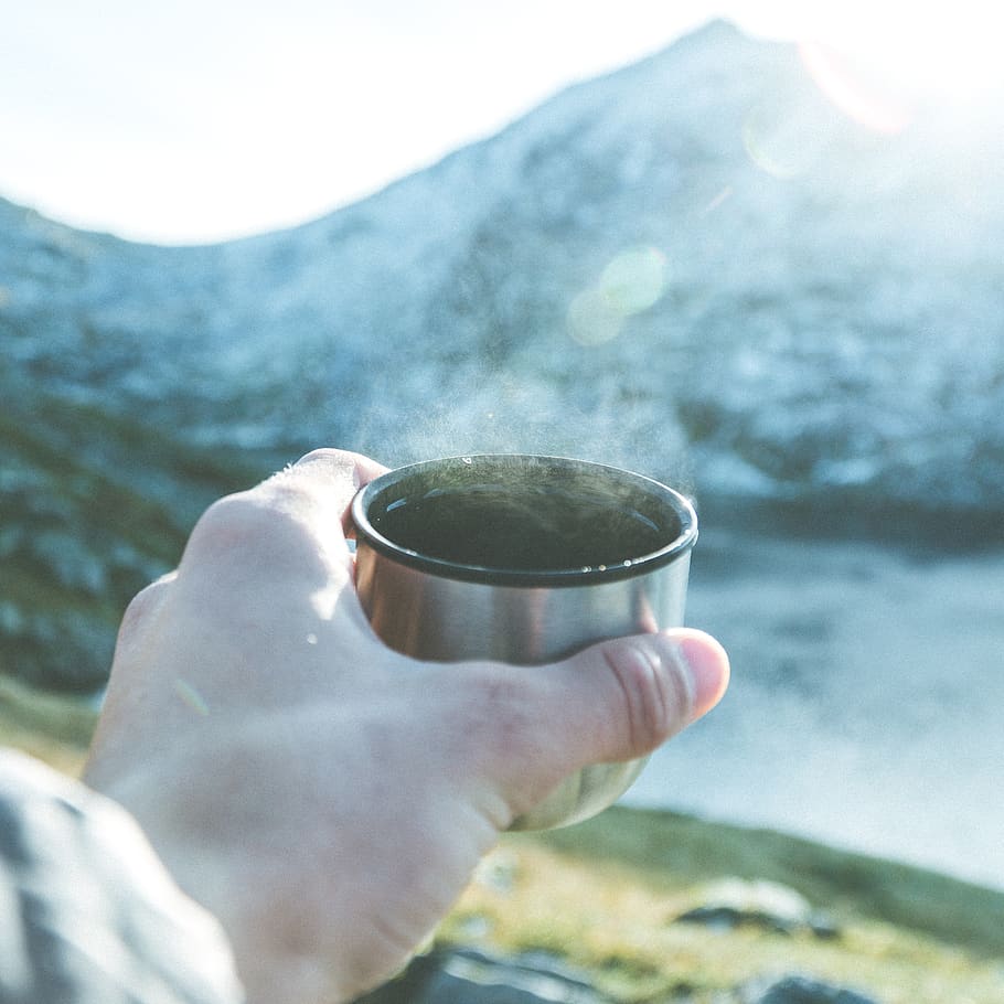person hold a cup, one person, hand, human hand, holding, real people HD wallpaper