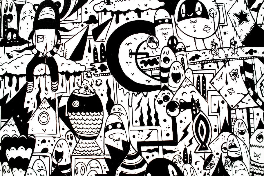 Black Hip Hop Art Wallpaper Mural | Ever Wallpaper UK