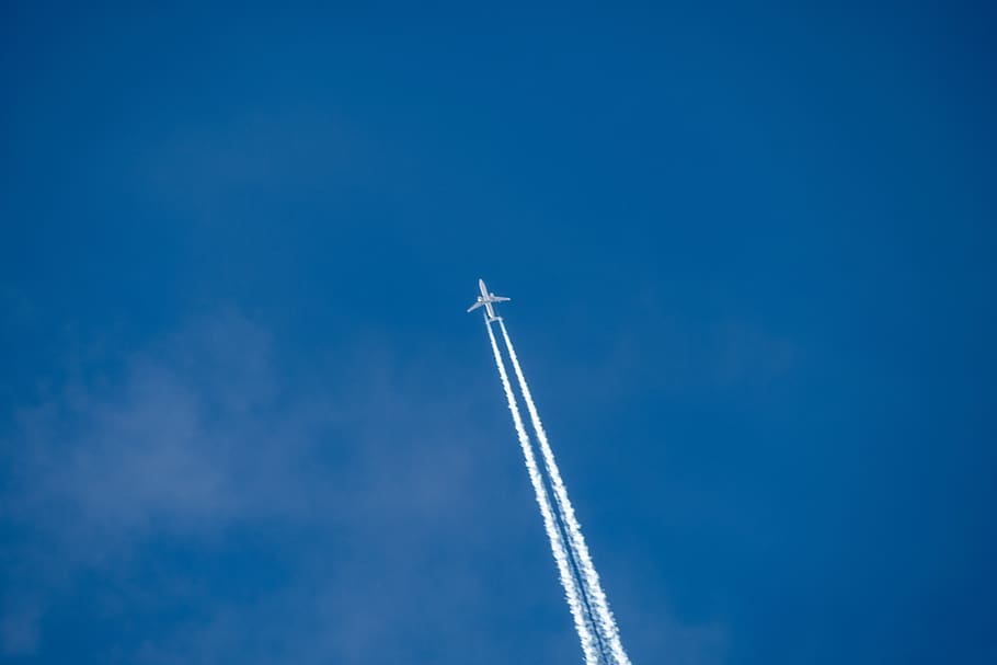 aircraft, clouds, sky, jet, wing, aviation, weather, atmosphere HD wallpaper