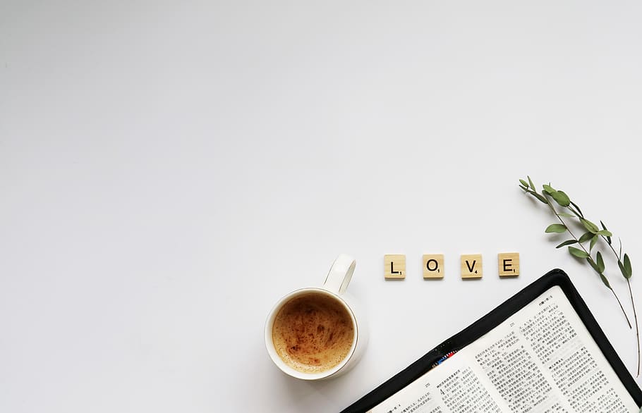 white ceramic mug with coffee, cup, food and drink, coffee cup HD wallpaper
