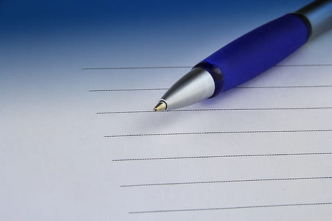 office, write, paper, pen, notes, rows, list, leaf, document HD wallpaper
