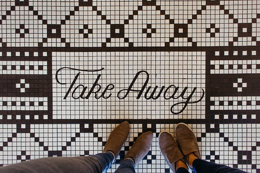 Take Away ceramic tiles décor, low section, one person, human body part HD wallpaper