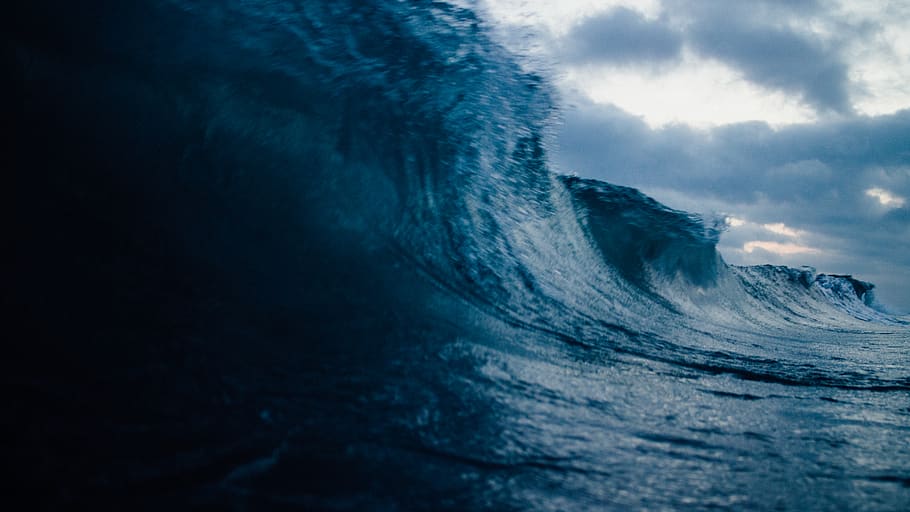 surfing, morning, wafe, wave, underwater, swim, summer, sea HD wallpaper