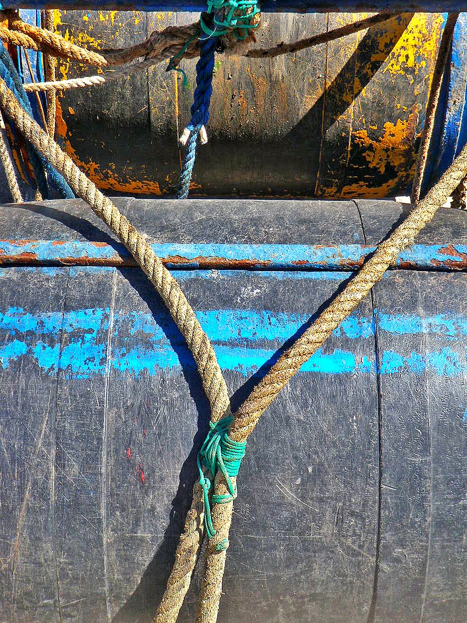 cor, barris, cordame, metal, rope, day, no people, wood - material HD wallpaper