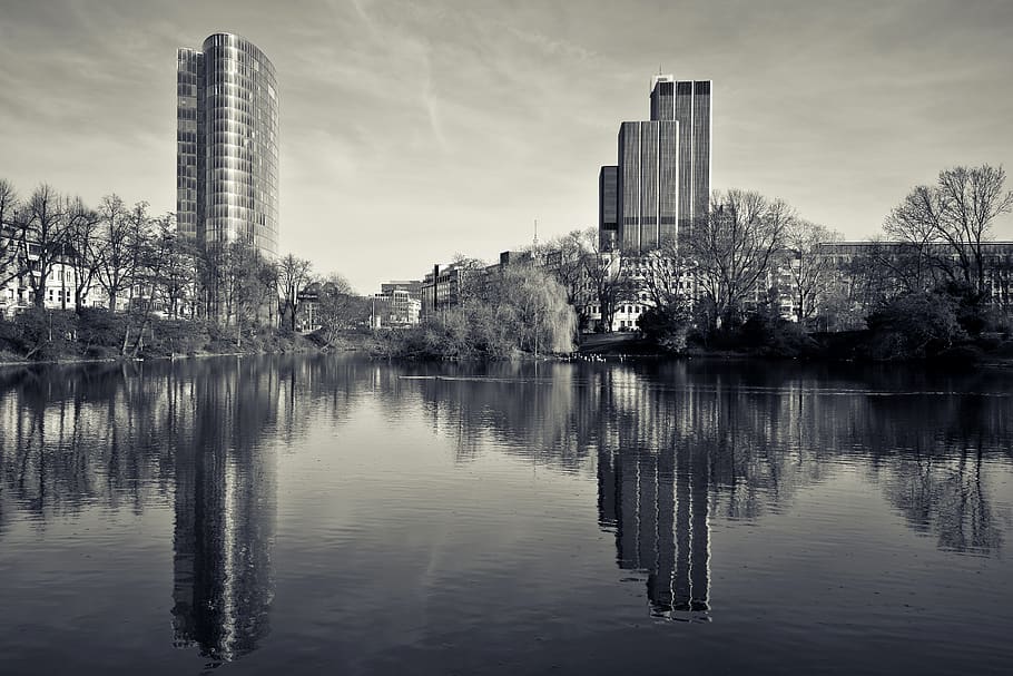 architecture, landscape, building, water, cityscape, downtown HD wallpaper