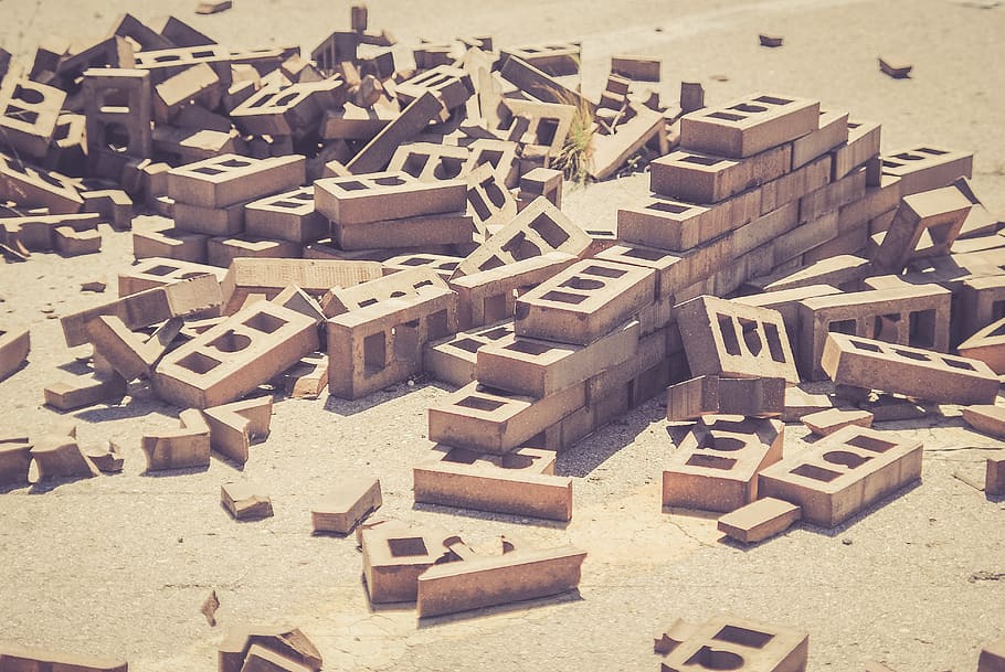 spain, el prat de llobregat, under construction, bricks, building HD wallpaper