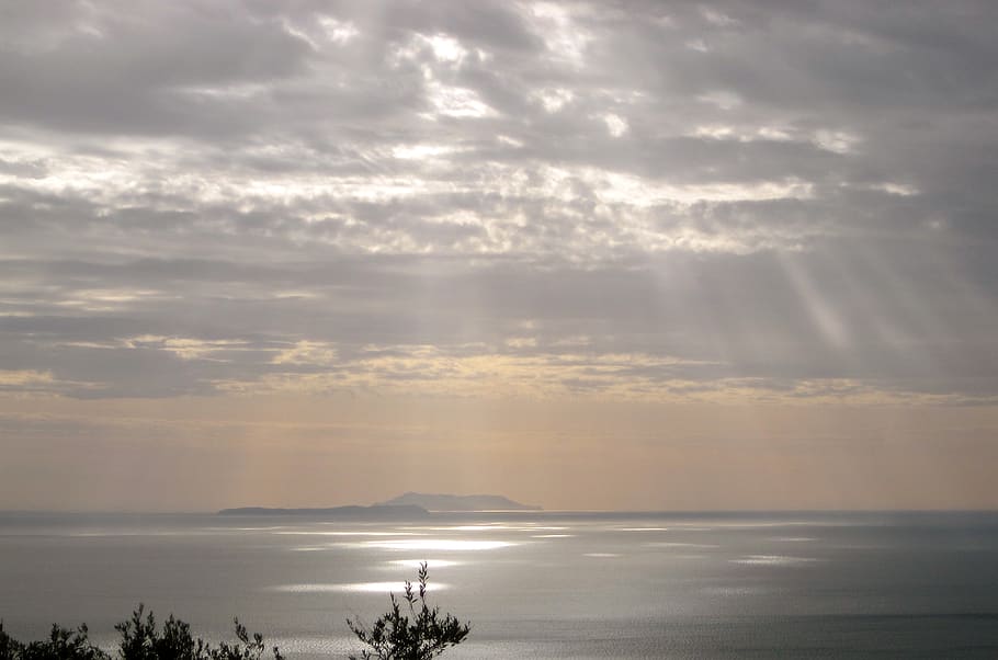 albania, ocean, sky, water, cloud - sky, scenics - nature, beauty in nature HD wallpaper