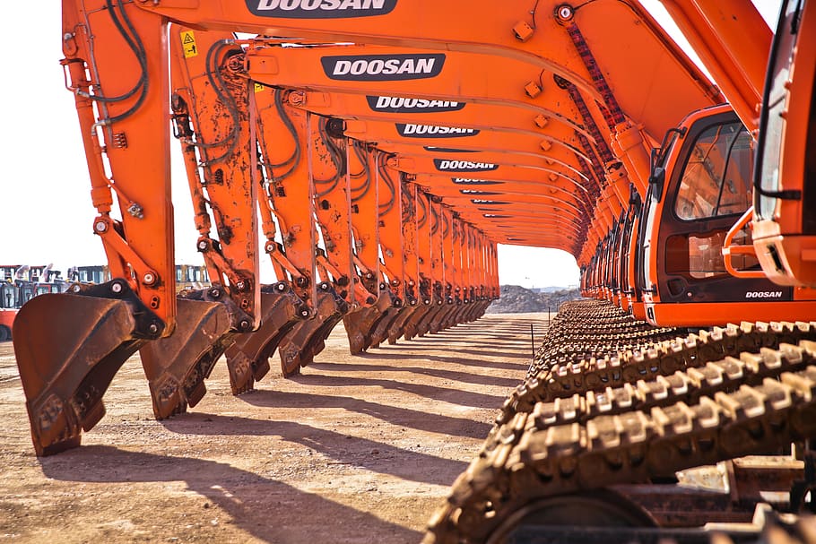 industry, heavy, equipment, machine, transportation, sunlight HD wallpaper