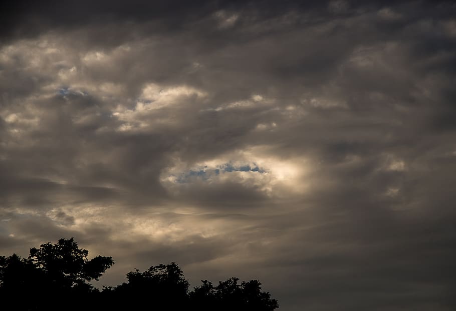 clouds, dark, grey, white, cloudscape, weather, sky, background HD wallpaper