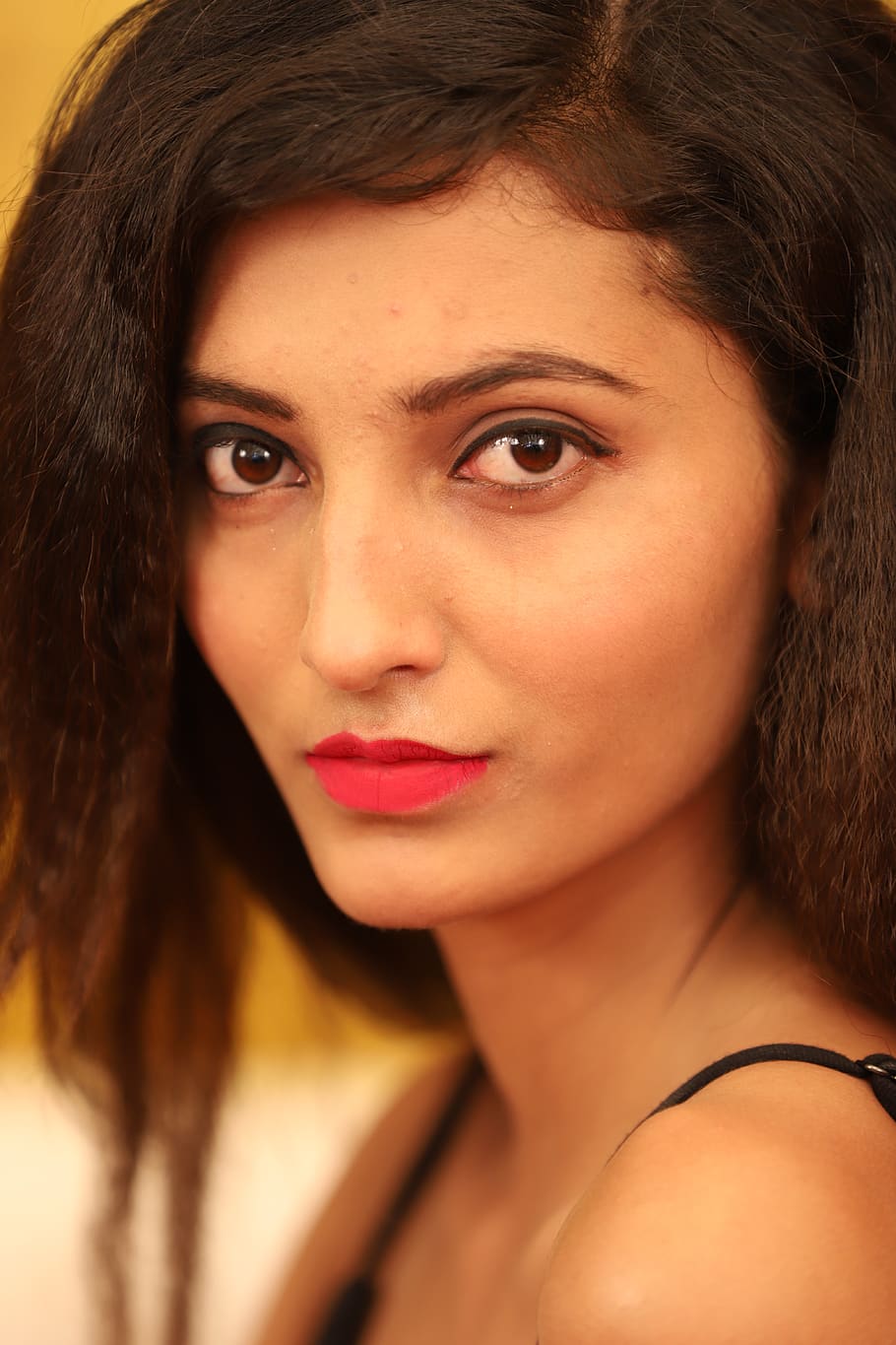 HD wallpaper: hot girl, face, eyes, indian model girl, lips, portrait,  beautiful woman | Wallpaper Flare