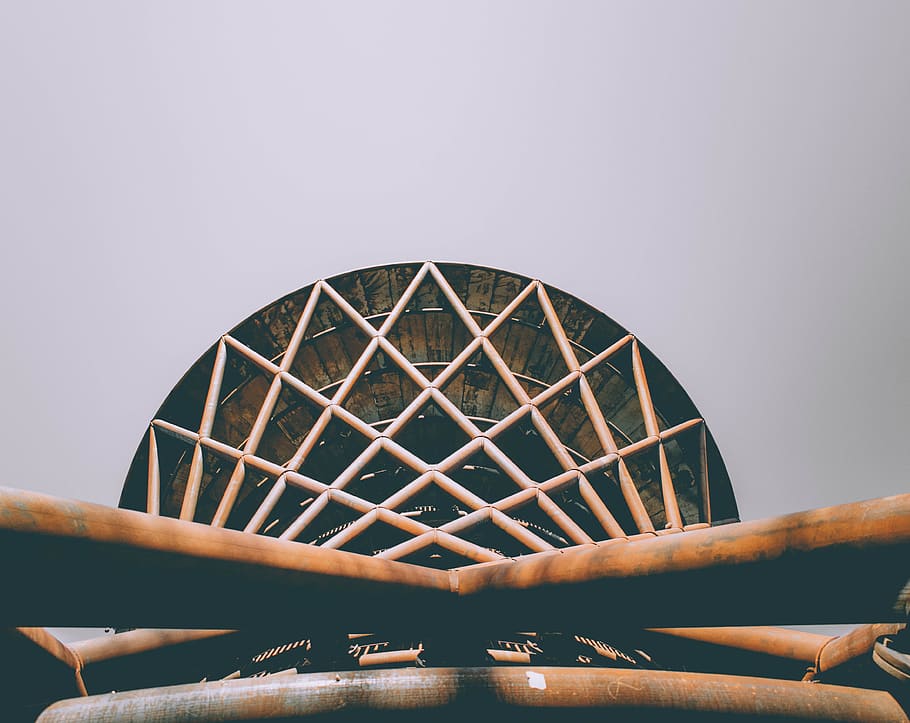 brown domed building, chair, furniture, haslev, camp adventure HD wallpaper