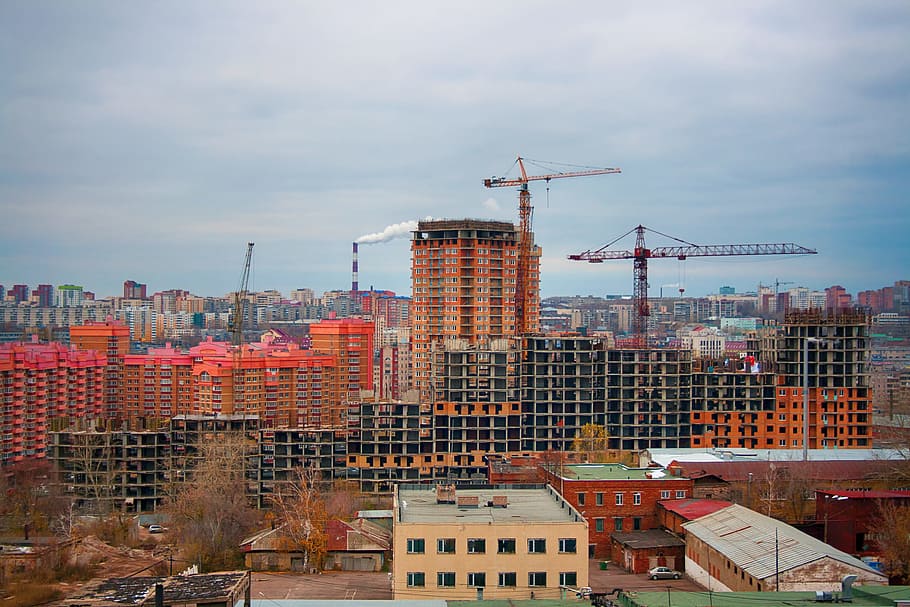 architectures, ufa, block, build, building, cement, concrete HD wallpaper