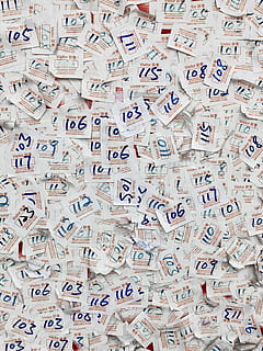 visitor pass with numbers lot, label, identification, pattern HD wallpaper